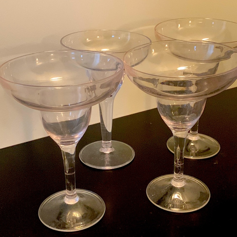 Margarita Glasses.  William Sonoma. Quantity 4